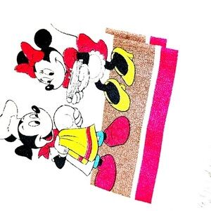 Vintage Mickey and Minnie kitchen towel